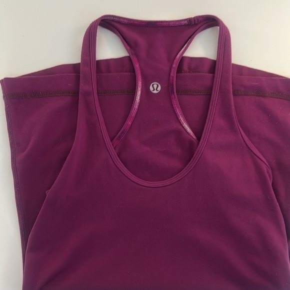 Lululemon Cool Racerback Sleeveless Tank Top Purple Tender Violet Women's Size 4 - Picture 4 of 4